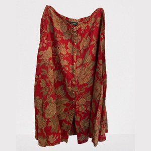 Ralph Lauren Country Women's Lightweight Floral Maxi Skirt